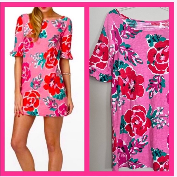 Lilly Pulitzer Dresses & Skirts - Lillly Pulitzer Lightweight rose print dress
